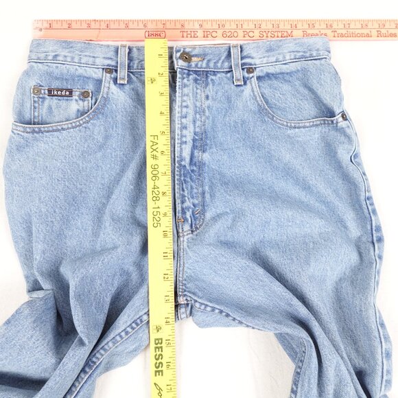 Vintage 90s Ikeda Relaxed Fit Tapered Leg Jeans Men's 32x32 Made in Canada - Picture 8 of 10